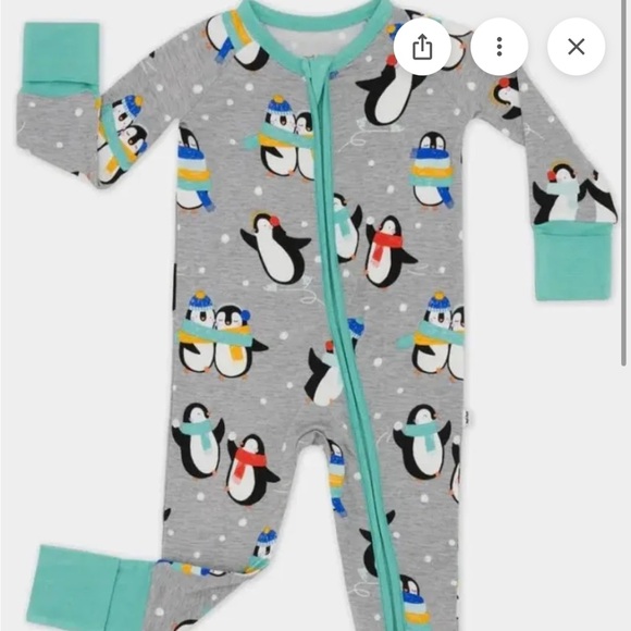 Little Sleepies Penguin Party Pajamas New in Bag - Picture 2 of 2